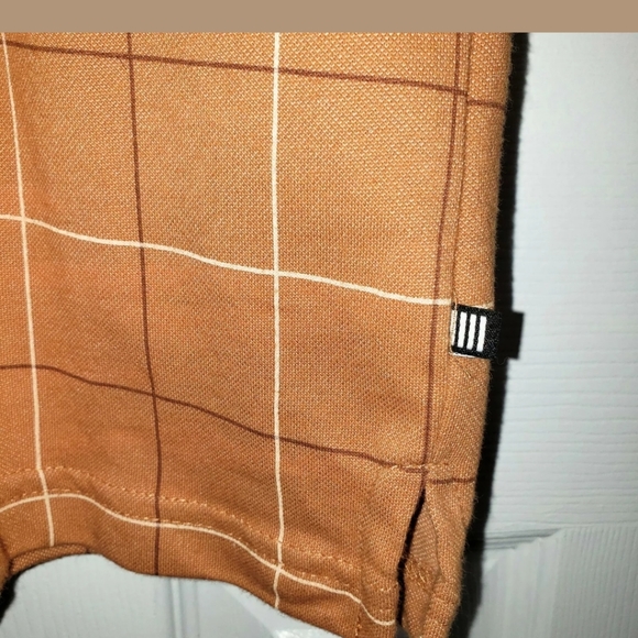 Geoffrey Beane Sz L Polo Shirt Window Pane Design - Picture 4 of 5